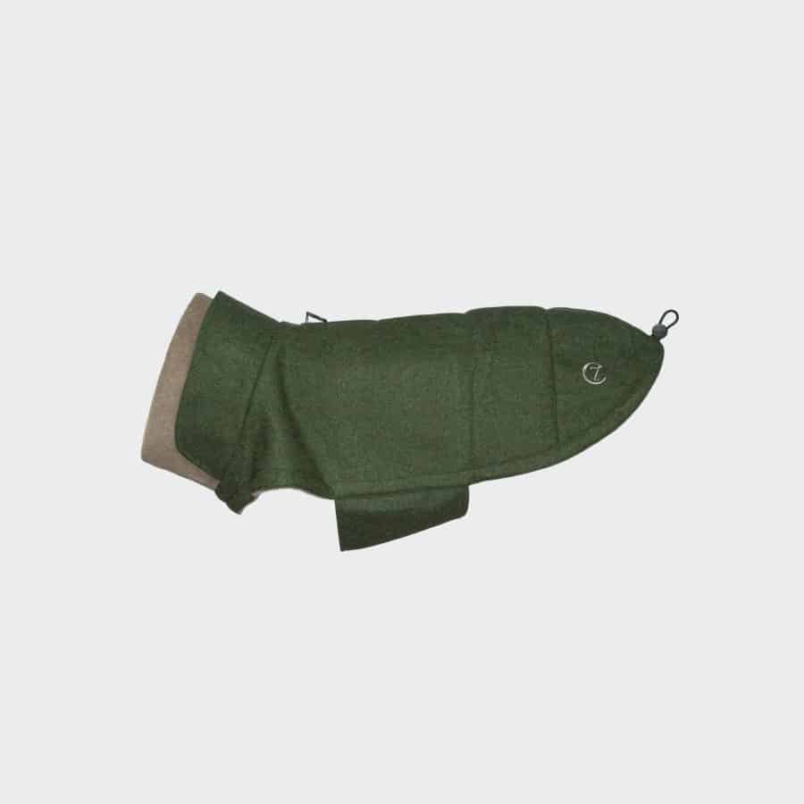 Cloud7 Dog Coat Brooklyn Flannel Fern Green Fransk Bulldogmodell