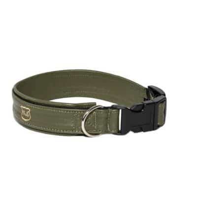 Gustaf & Evita Halsband Skinn Oliv