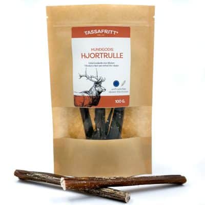Tassafritt Hjort Tuggrulle 15cm 100g