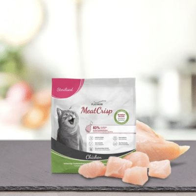 Platinum Cat Meat Crisp Sterilised Chicken 400g