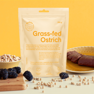 Buddy Semi-moist Snack Grass-Fed Ostrich