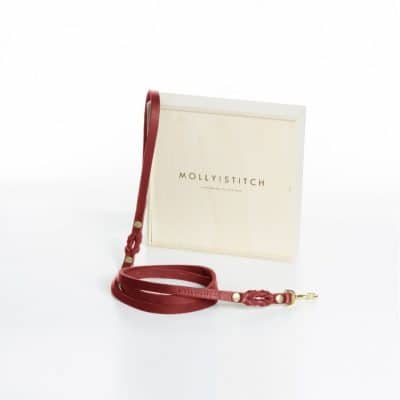 Molly and Stitch Butter City Leash Chilli Red