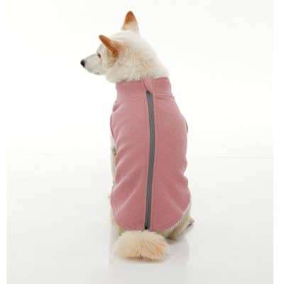 Gooby Zip Up Microfiber fleece Rosa