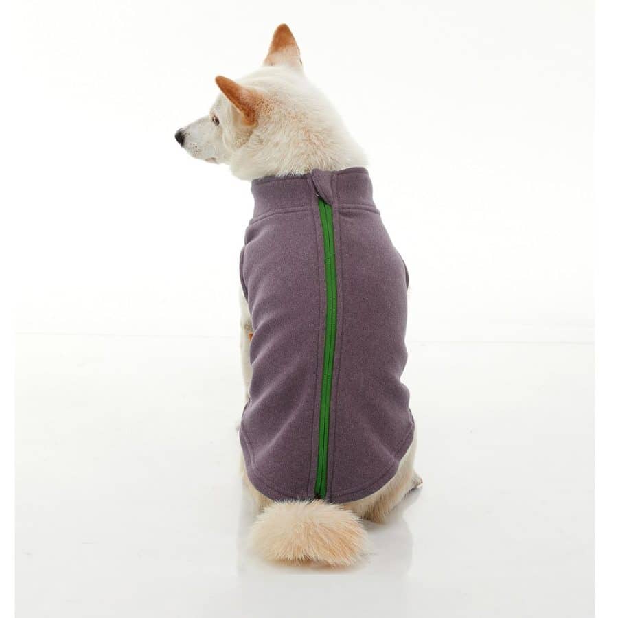 Gooby Zip Up Microfiber fleece Lila