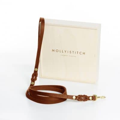 Molly and Stitch Butter City Leash Sahara Cognac