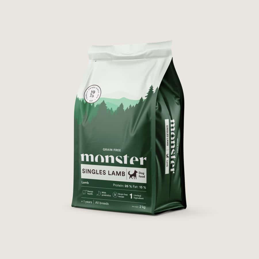 Monster Dog Grain Free Singles Lamb