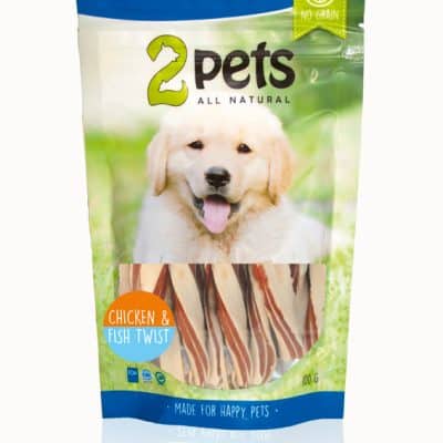 2pets Dogsnack Chicken & Fish Twist