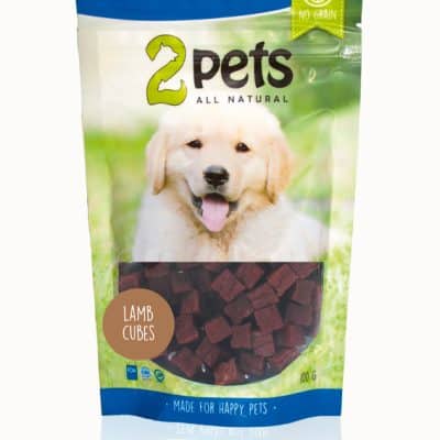 2pets Dogsnack Lamb Cubes 100g