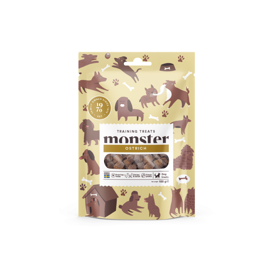 Monster Dog training treats Chicken & Ostrich 100 g