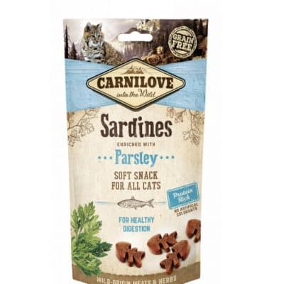 Carnilove Cat Snack Semi Moist Sardine & Parsley