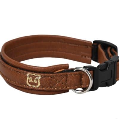 Gustaf & Evita Halsband Skinn Cognac
