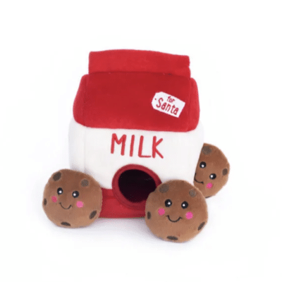Zippy Paws Holiday Burrow Santa´s Milk and Cookies
