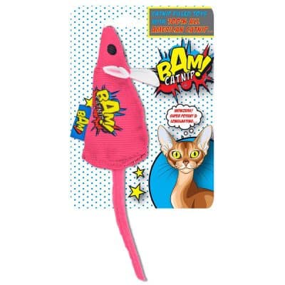 Bam Catnip Pink Mouse