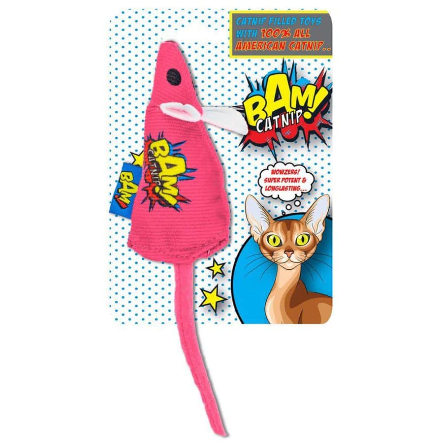 Bam Catnip Pink Mouse