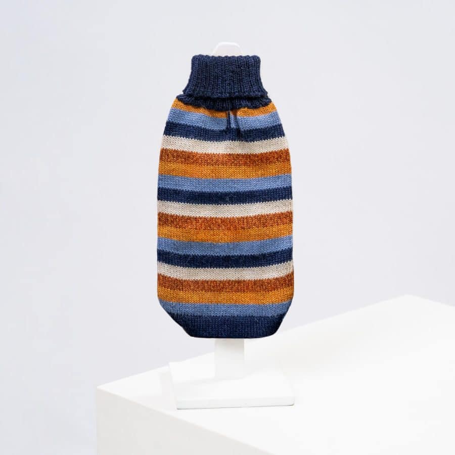 Alqo Wasi Navy Stripes Alpacka Tröja
