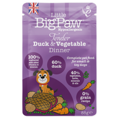 Little Big Paw Tender Duck & Vegetable Dinner 85g