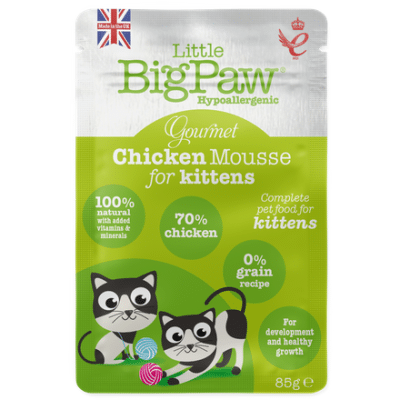 Little Big Paw Gourmet Chicken Mousse for Kittens 85g