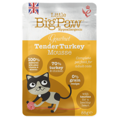 Little Big Paw Gourmet Tender Turkey Mousse 85g