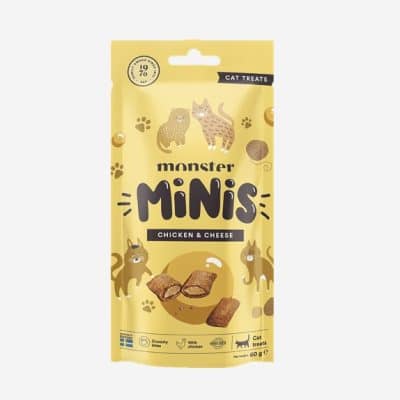Monster Cat Minis treats Chicken & Cheese 60g