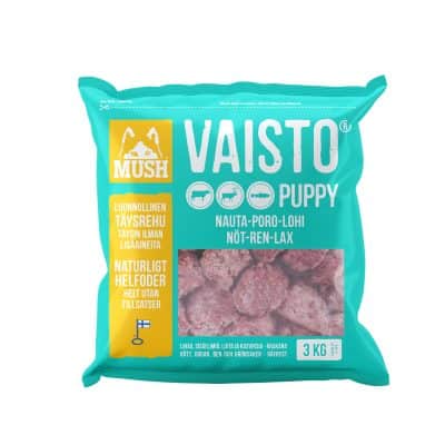 MUSH Vaisto® Puppy Isblå (Nöt-ren-lax) 3kg
