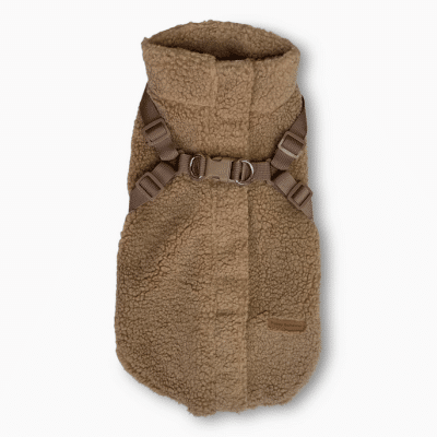 Puppy Bohème Teddy Jacka med sele Beige