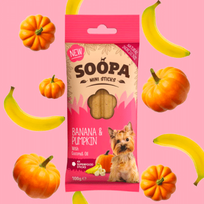 Soopa Banana & Pumpkin Mini Dental Sticks
