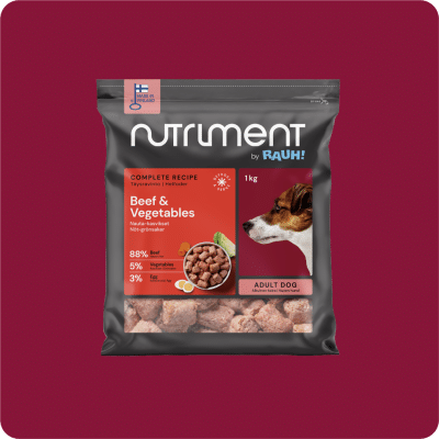 Nutriment by Rauh! Köttbullar för Vuxen hund Nöt - Grönsaker