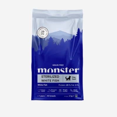 Monster Dog GF Sterilized White Fish