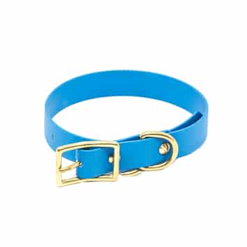 Stilhütte Halsband BioThane Koboltblå
