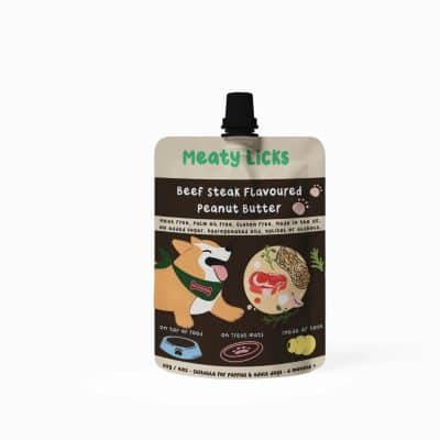 Meaty Licks Beef steak peanut butter 113g