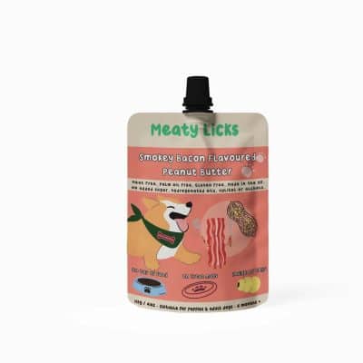 Meaty Licks Smokey Bacon peanut butter 113g