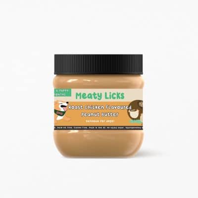 Meaty Licks Roast Chicken peanut butter 350g burk
