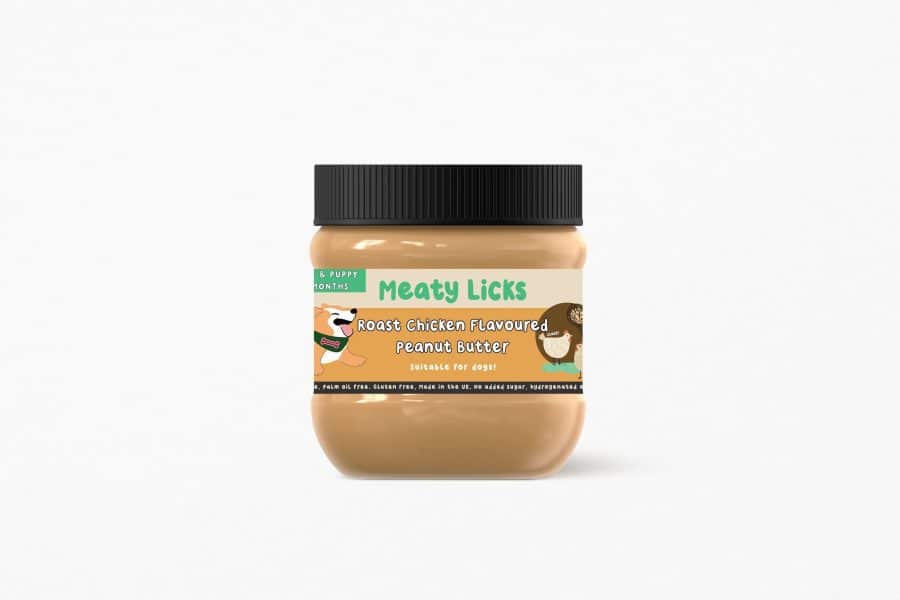 Meaty Licks Roast Chicken peanut butter 350g burk