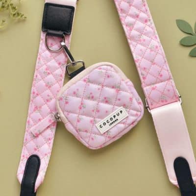 Cocopup London Godisväska Quilted Ditsy Floral Pink