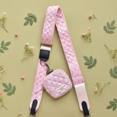 Cocopup London Axelband Quilted Ditsy Floral Pink