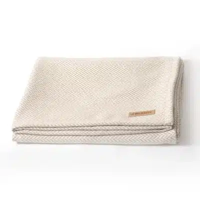 BUDDY Ullfilt Beige Zicksack