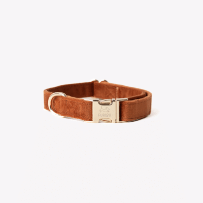 Furlou Velvet Halsband Clay