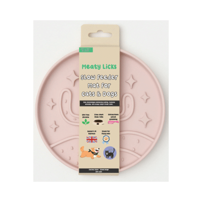 Meaty Licks Cactus Calm Slow Feeder – Blush Beige