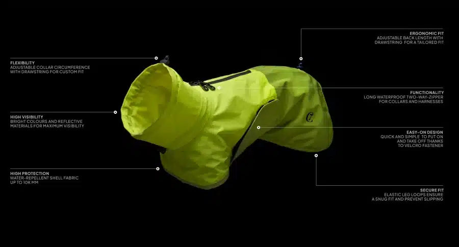 Cloud7 Regnjacka AKTIV Neon Green/ Light Olive Taxmodell - Bild 5